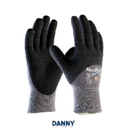 LUVA TRICOTADA COM BANHO NTRILICO FOAM PIGMENTADA CINZA E PRETA MAXI FLEX ENDURANTE 3/4 DA-11.900